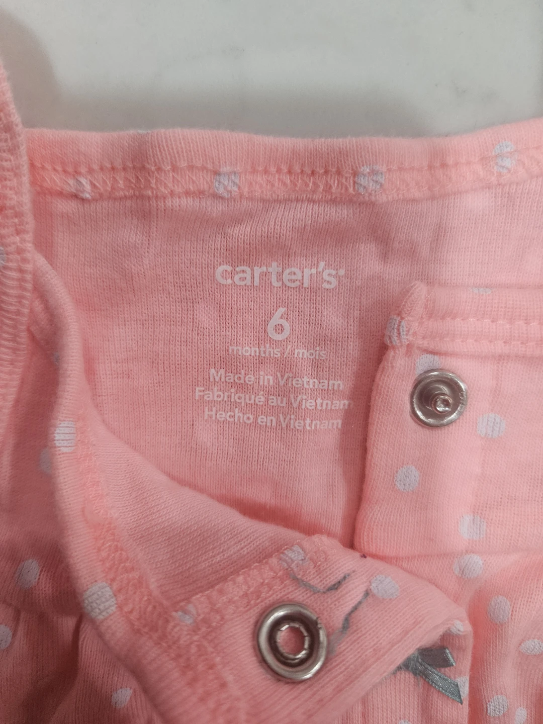 Carter's Pink Polka Dot Baby Rompers - photo 2