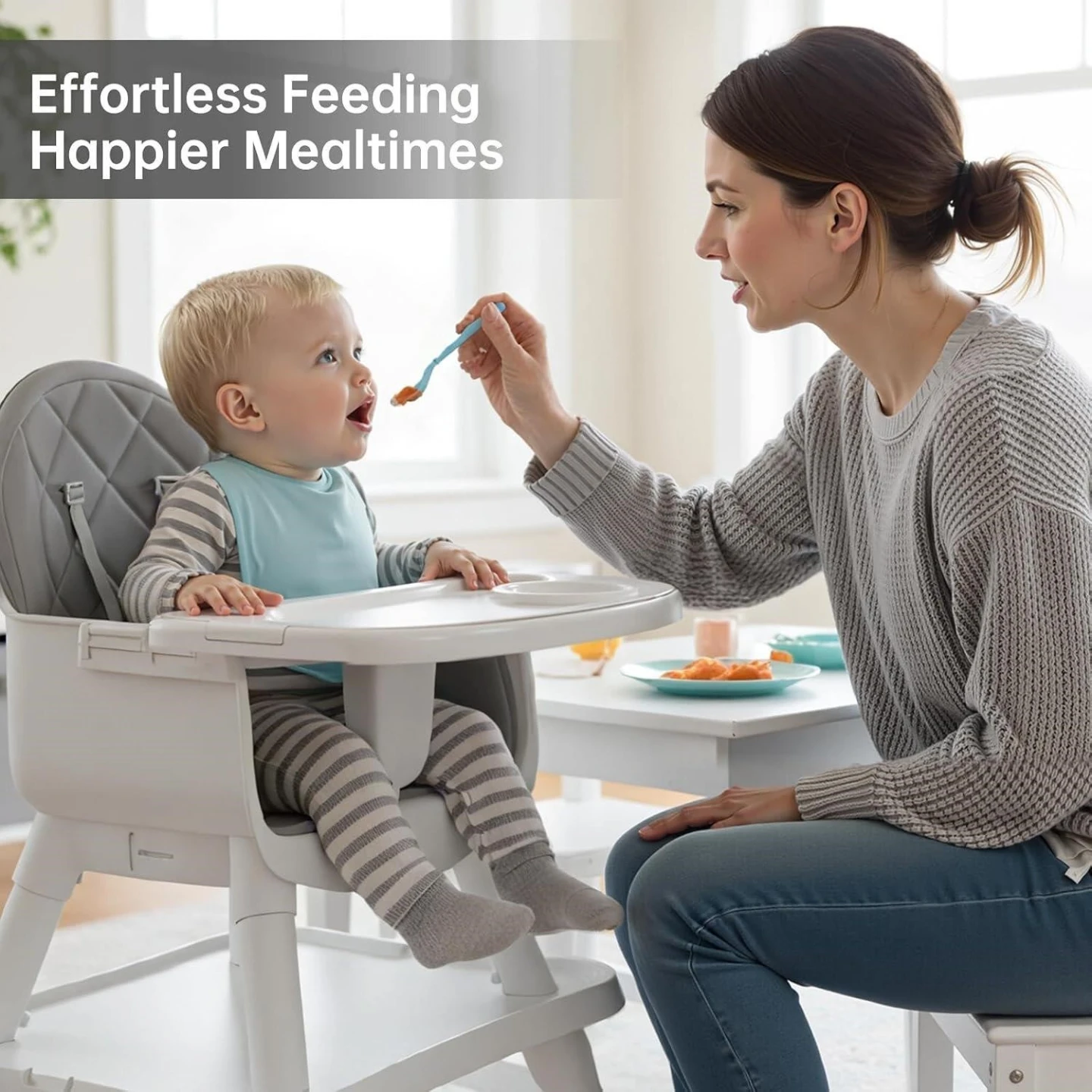 New<> Grey Convertible High Chair with Tray - photo 3