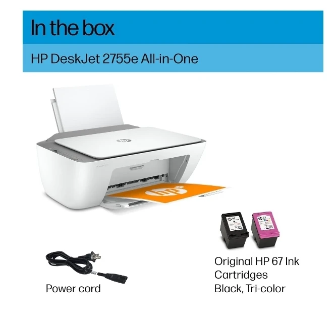 HP DeskJet 2755e All-in-One Printer with Ink - photo 2