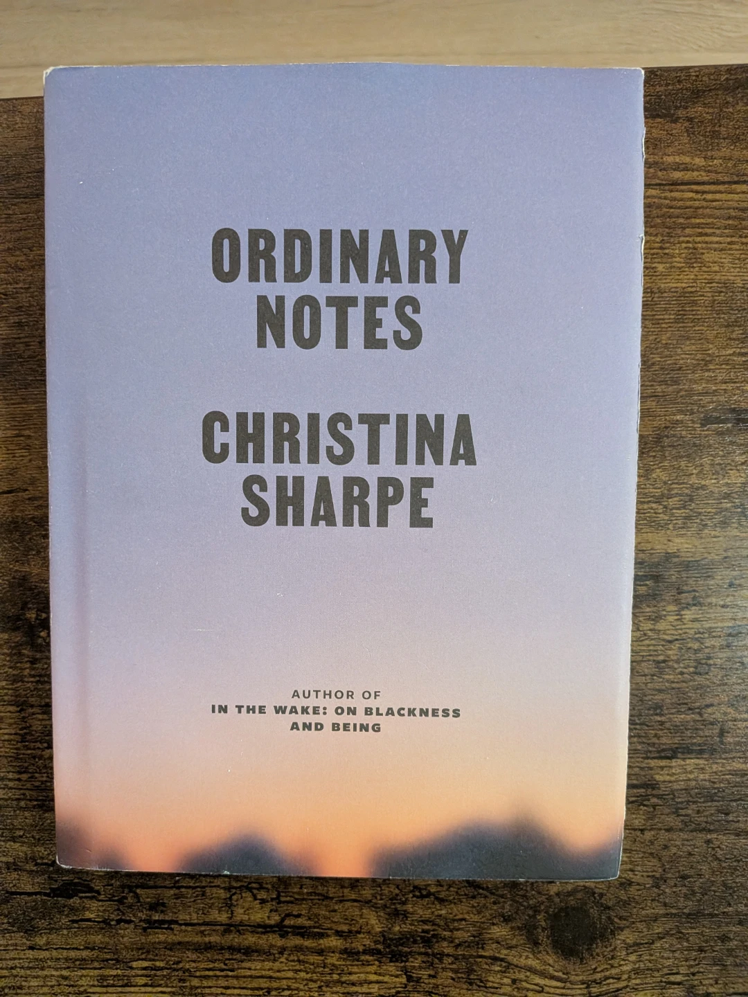 Ordinary Notes by Christina Sharpe