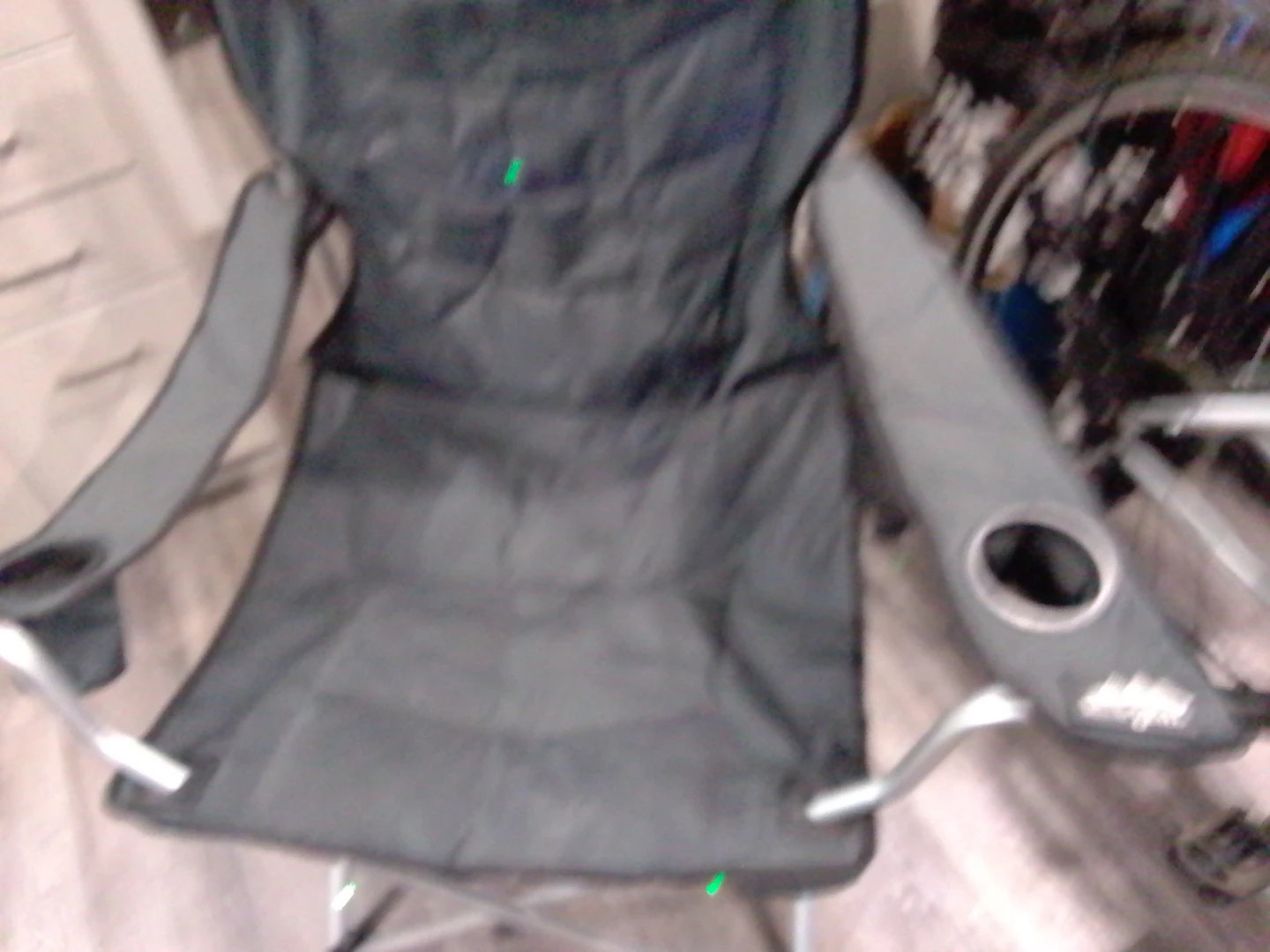 Woods black folding camping chair