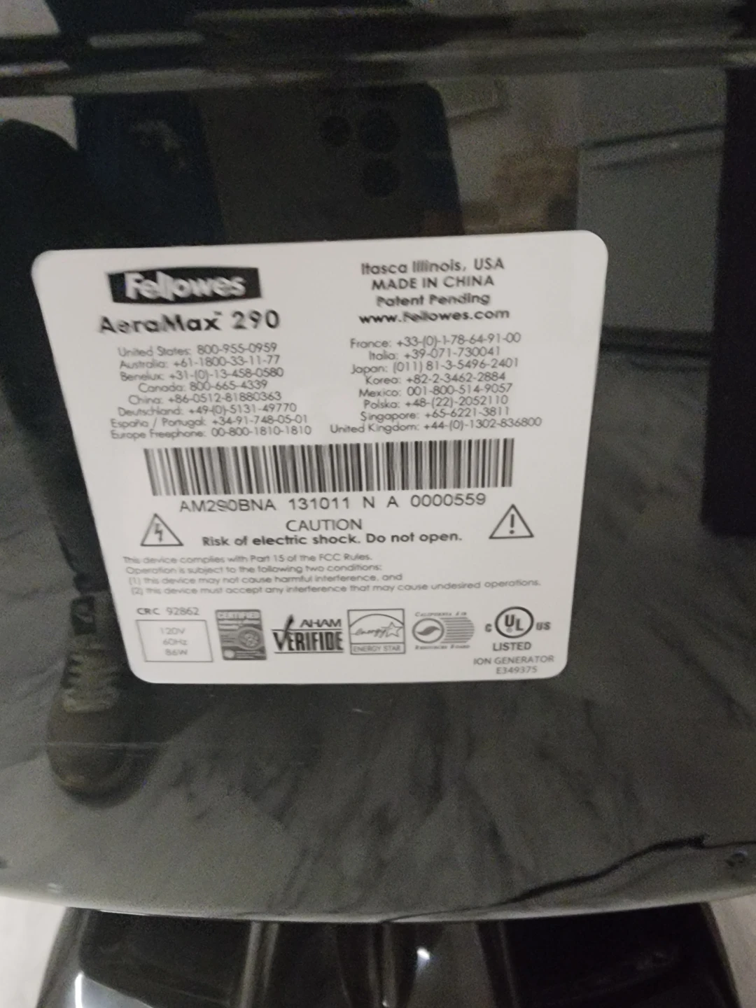 Fellowes Air Purifier - photo 3