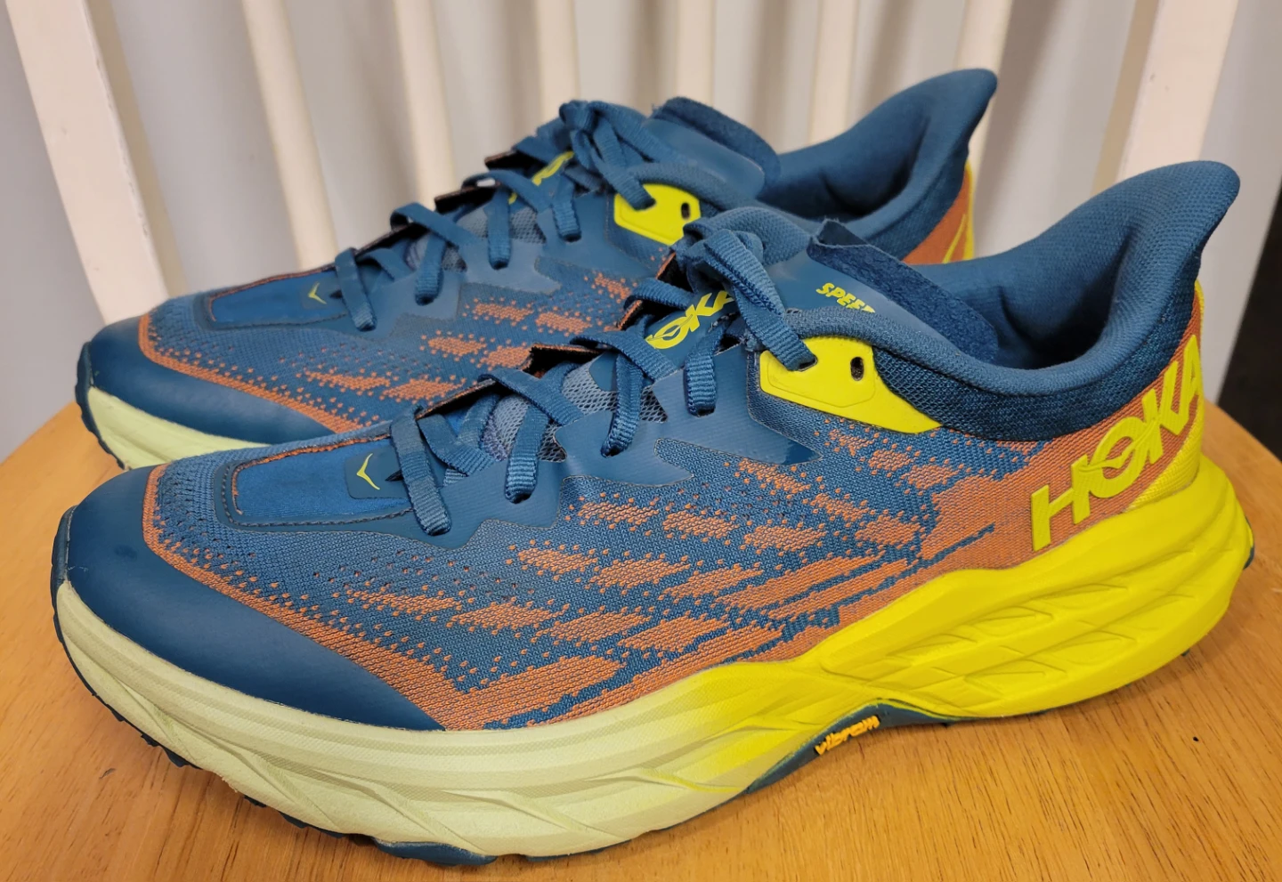 Hoka Speedgoat 5 Cushioned Trail Running Sneakers Blue Sz 10.5 - photo 2