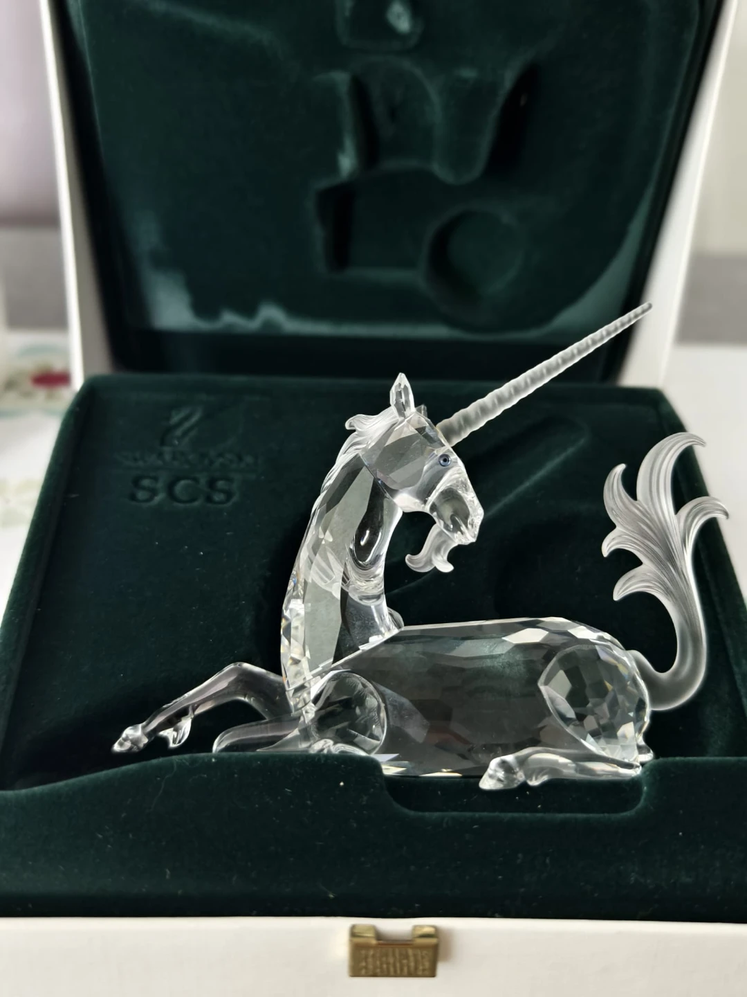Swarovski SCS Crystal Unicorn – Collectible Figurine with Box