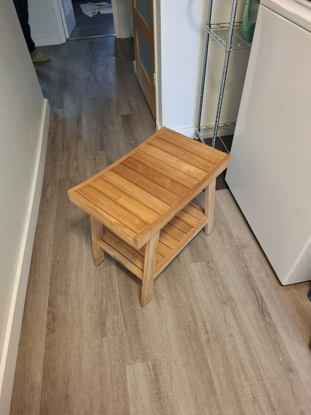 Bamboo shower bench