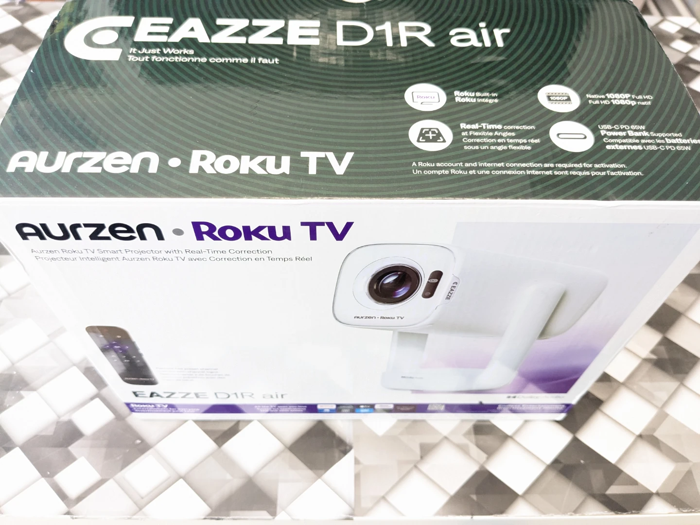 Aurzen D1R Air Portable ROKU TV - SMART Wi-Fi Projector - photo 5