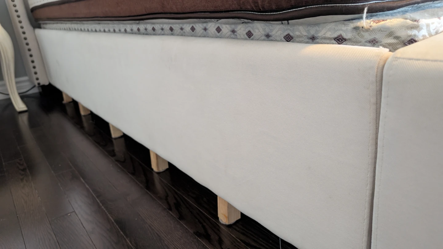 Tufted Upholstered King Bed Frame and Mattress - photo 5