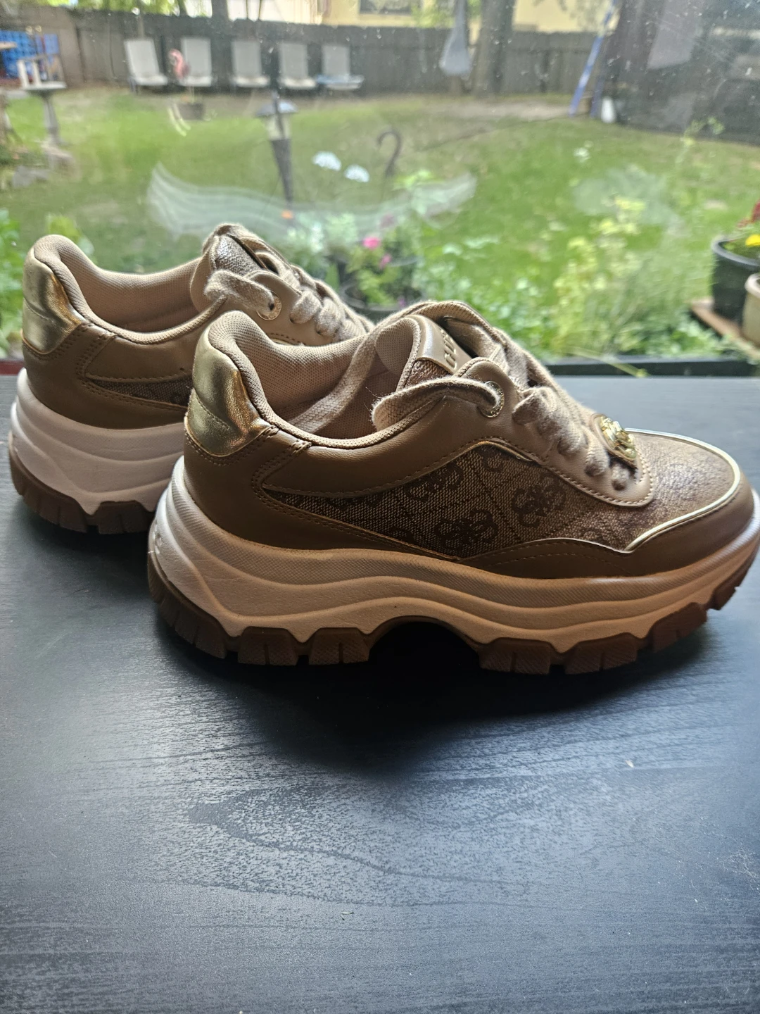 GUESS Women's Sneakers - Tan/Gold - photo 2