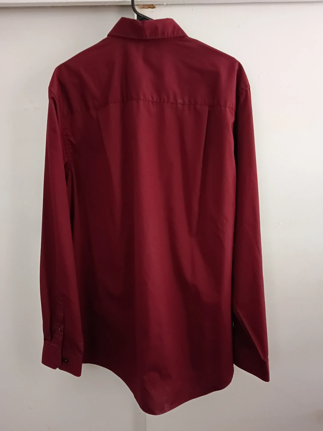 Van Heusen Burgundy Long Sleeve Dress Shirt - photo 3
