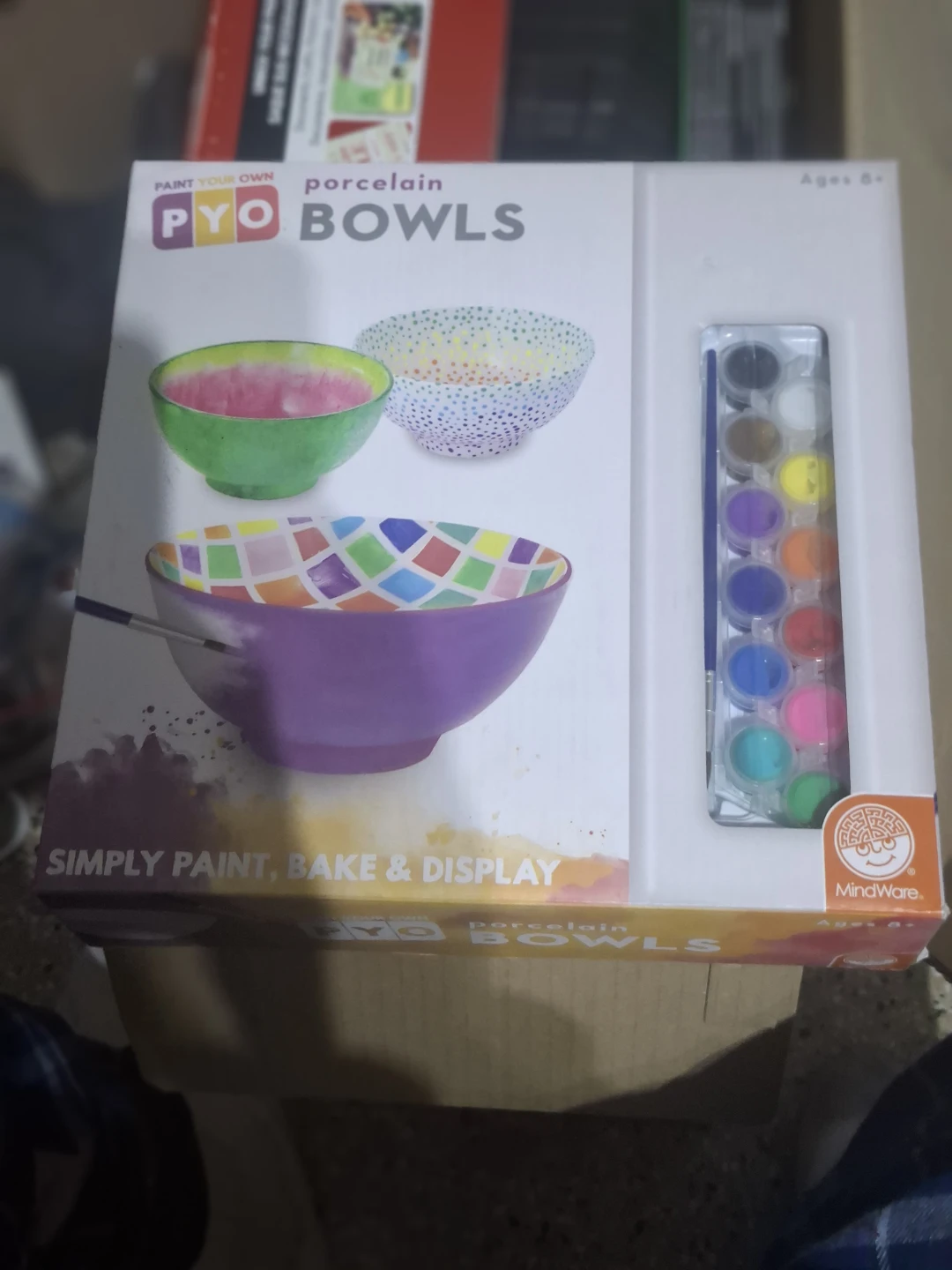 MindWare Paint Your Own Porcelain Bowls PYO Kit