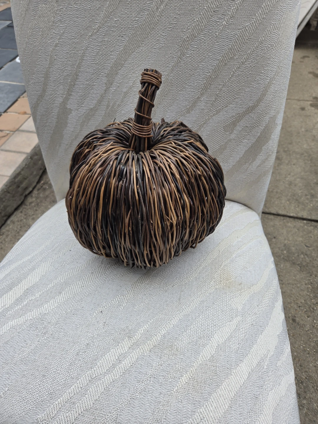 Woven Rattan Pumpkin Decoration - photo 5