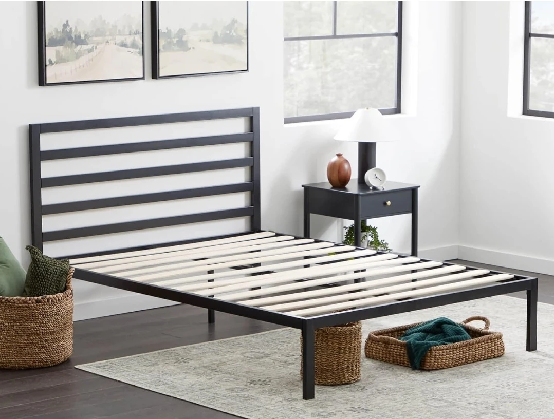 Edenbrook Cassidy Twin Metal Platform Bed Frame with Headboard - photo 3
