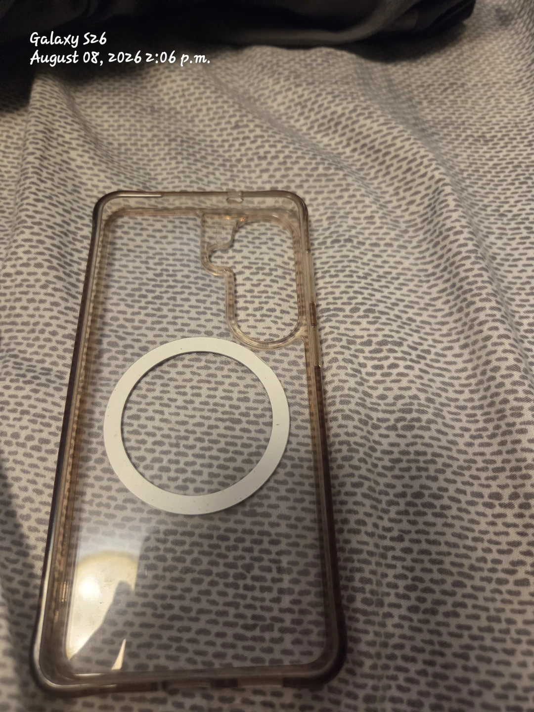 Clear Phone Case with Magnetic Ring for Galaxy S26 - photo 2