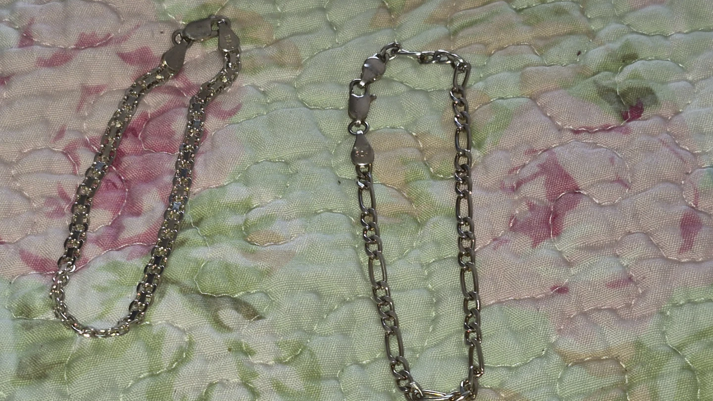 Sterling Silver Bracelet and Chain Set - photo 2