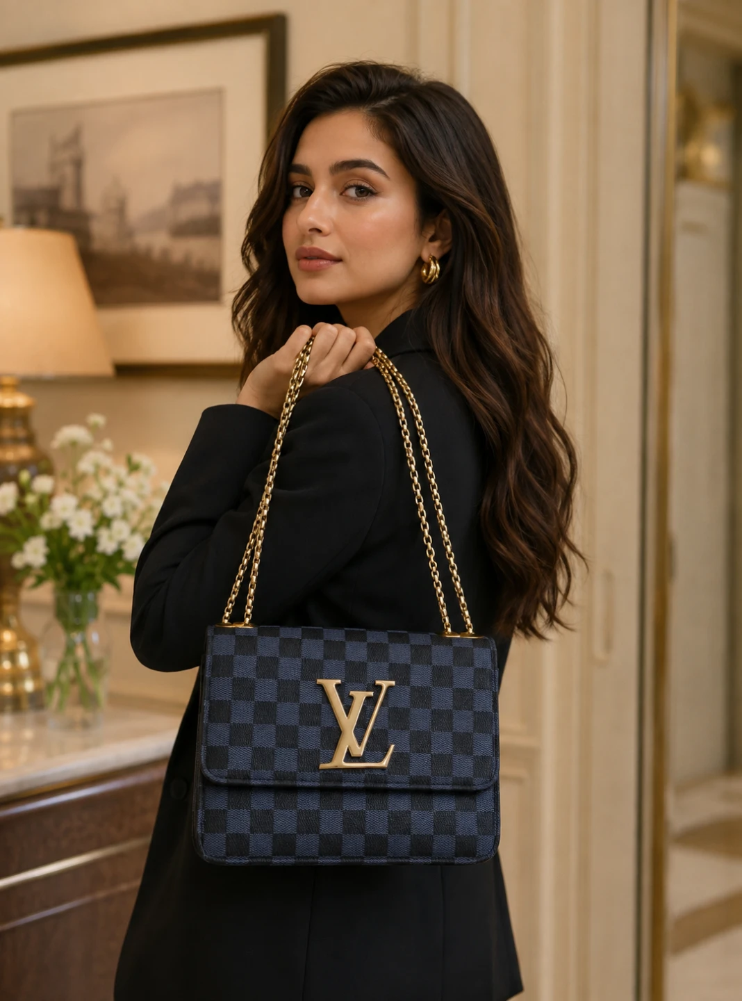 Louis Vuitton Damier Ebene Shoulder Bag