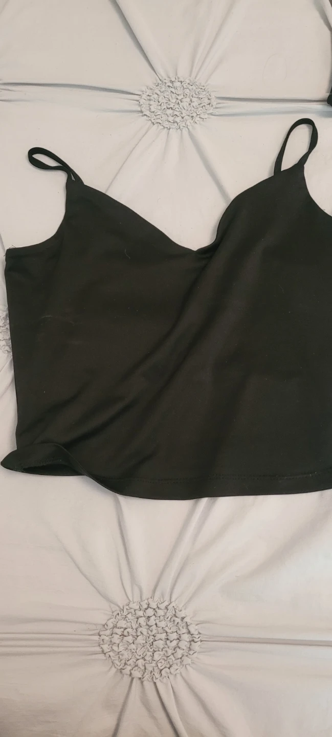 Black Spaghetti Strap Camisole Top