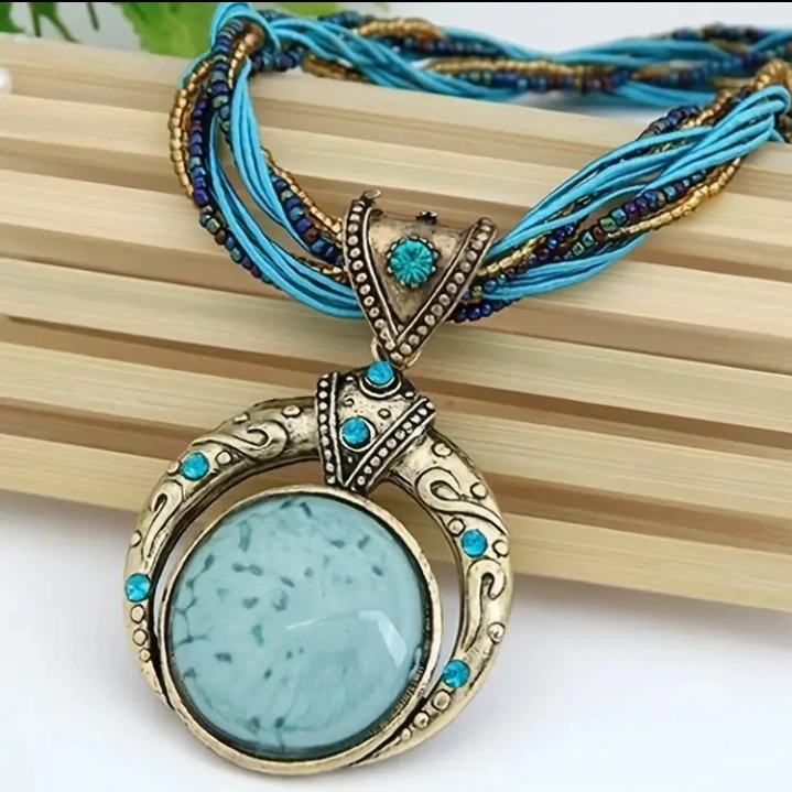 (BRAND NEW) Bohemian Style Pendant Necklace - photo 2