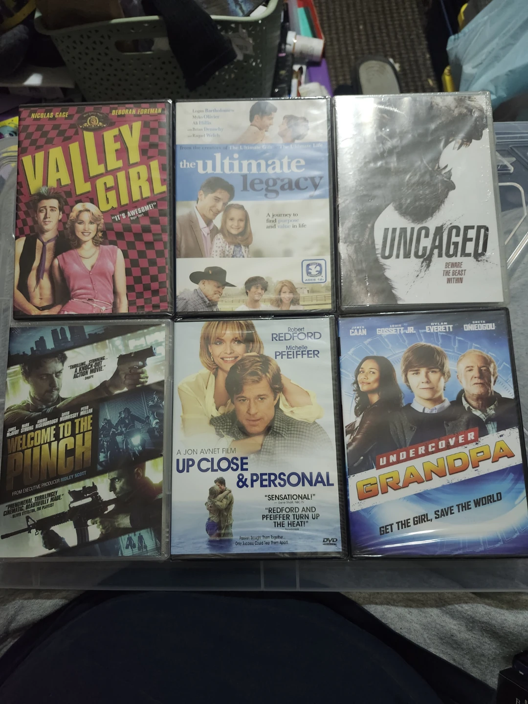 6 Movie Lot - Valley Girl, Uncaged, Welcome to the Punch, & More