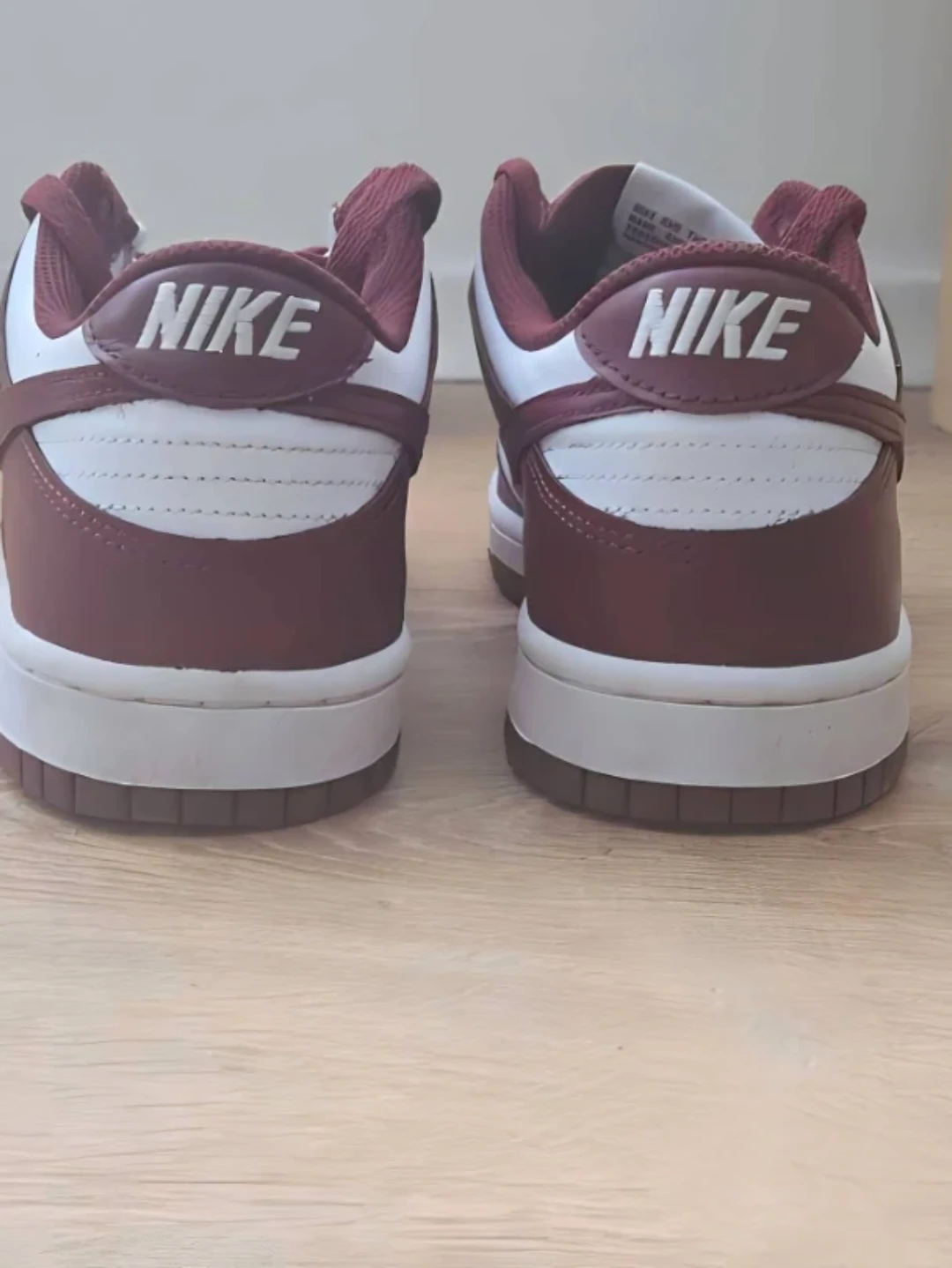 Maroon & White Nike Dunk Lows (6.5Y) – Lightly Worn - photo 4