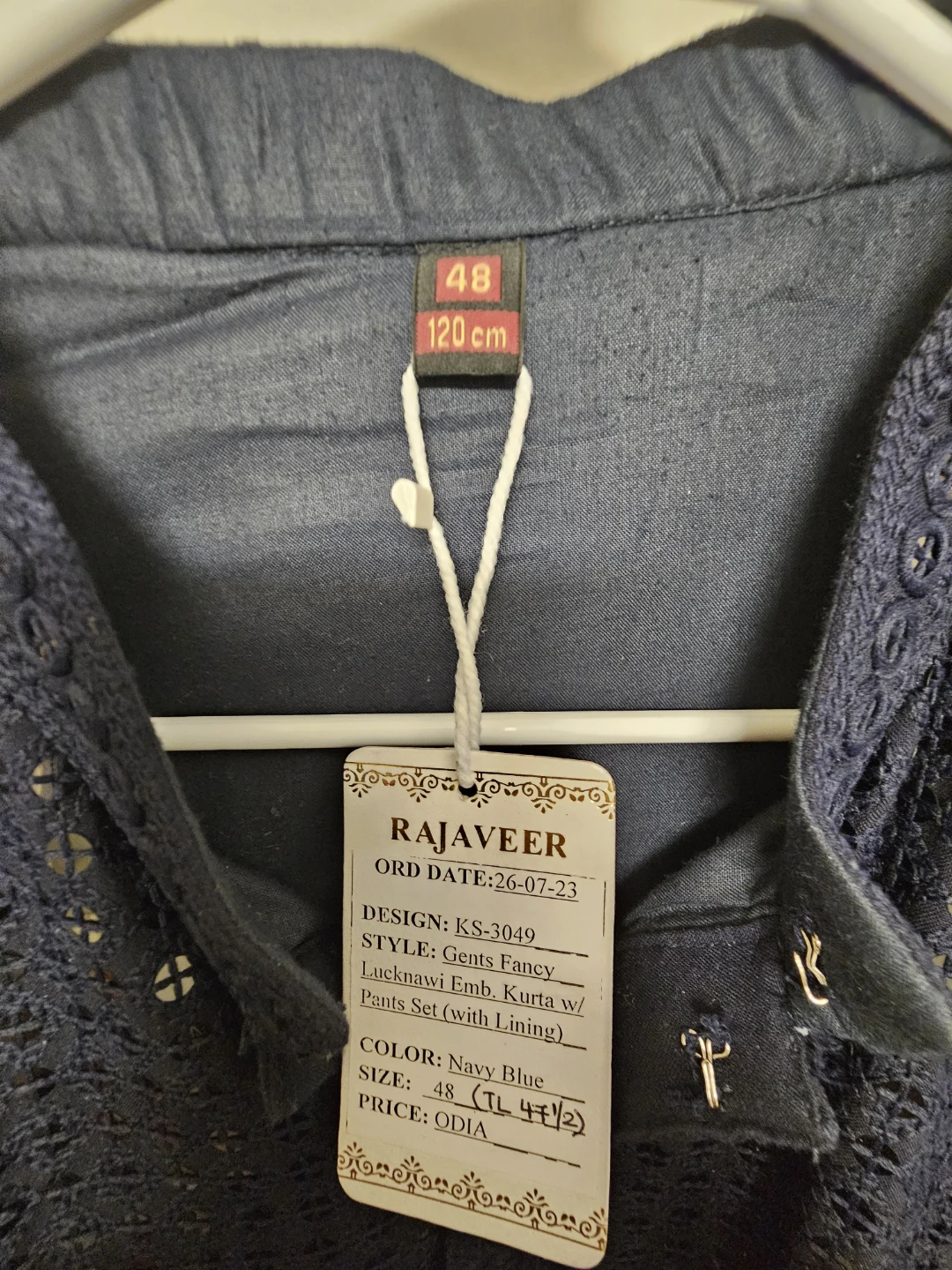 Men's Shalwar XL Navy Blue.. Brand New - photo 3