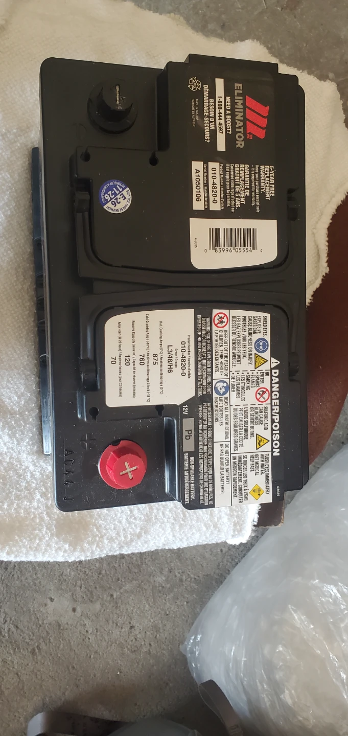Eliminator AGM Automotive Battery.