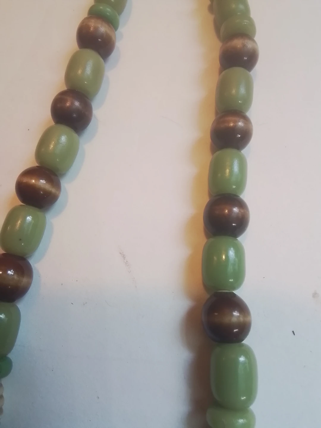 Vintage Boho Chic UV-Reactive Faux Jade & Cat’s Eye - photo 4