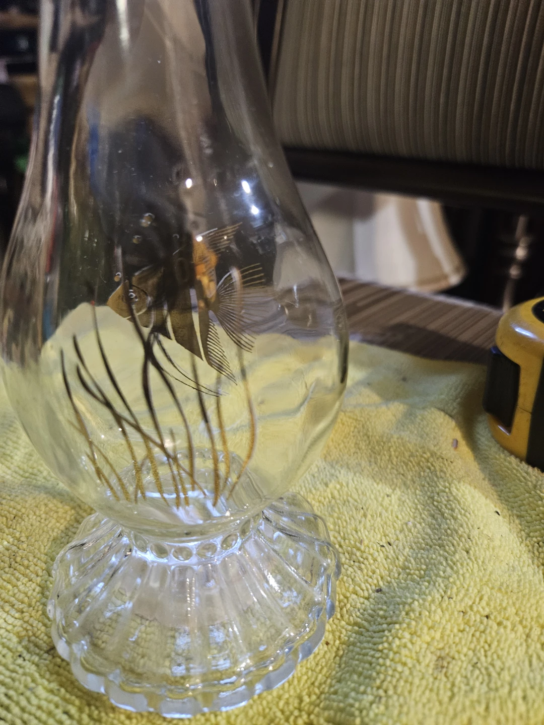 Glass Vase with Fish Design - photo 4