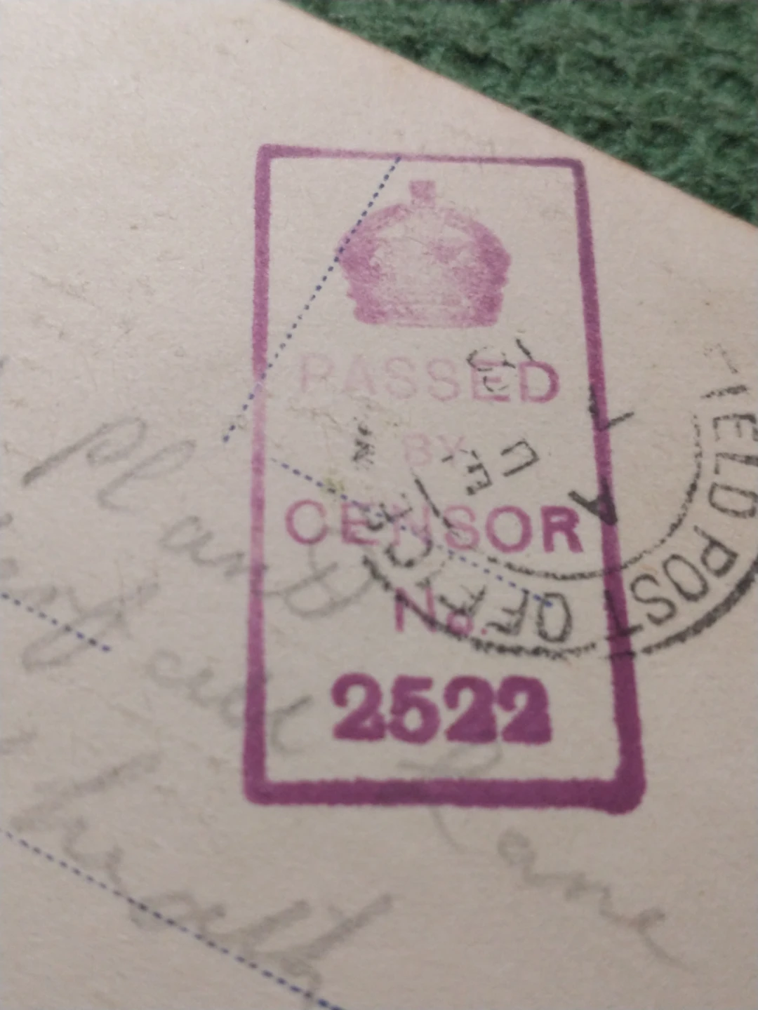 1918 WWI Treviso postcard sent field post and censored to UK - photo 4
