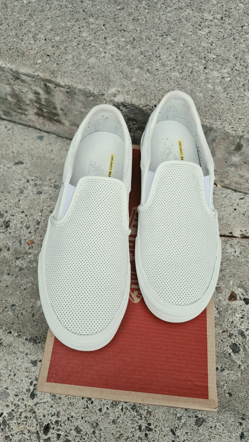Vans Slip-On Perforated Leather Sneakers - photo 4