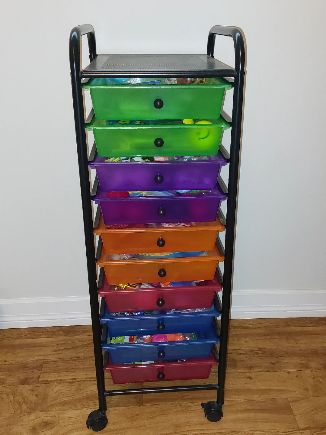 10-Drawer Rolling Craft Cart