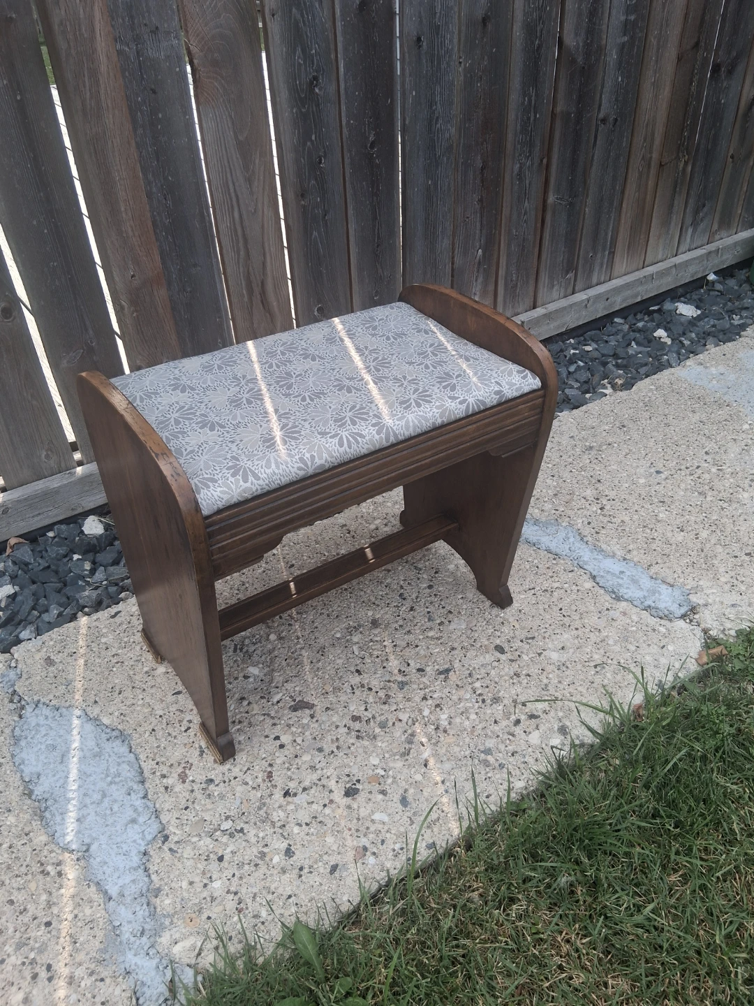 Vintage Upholstered Bench