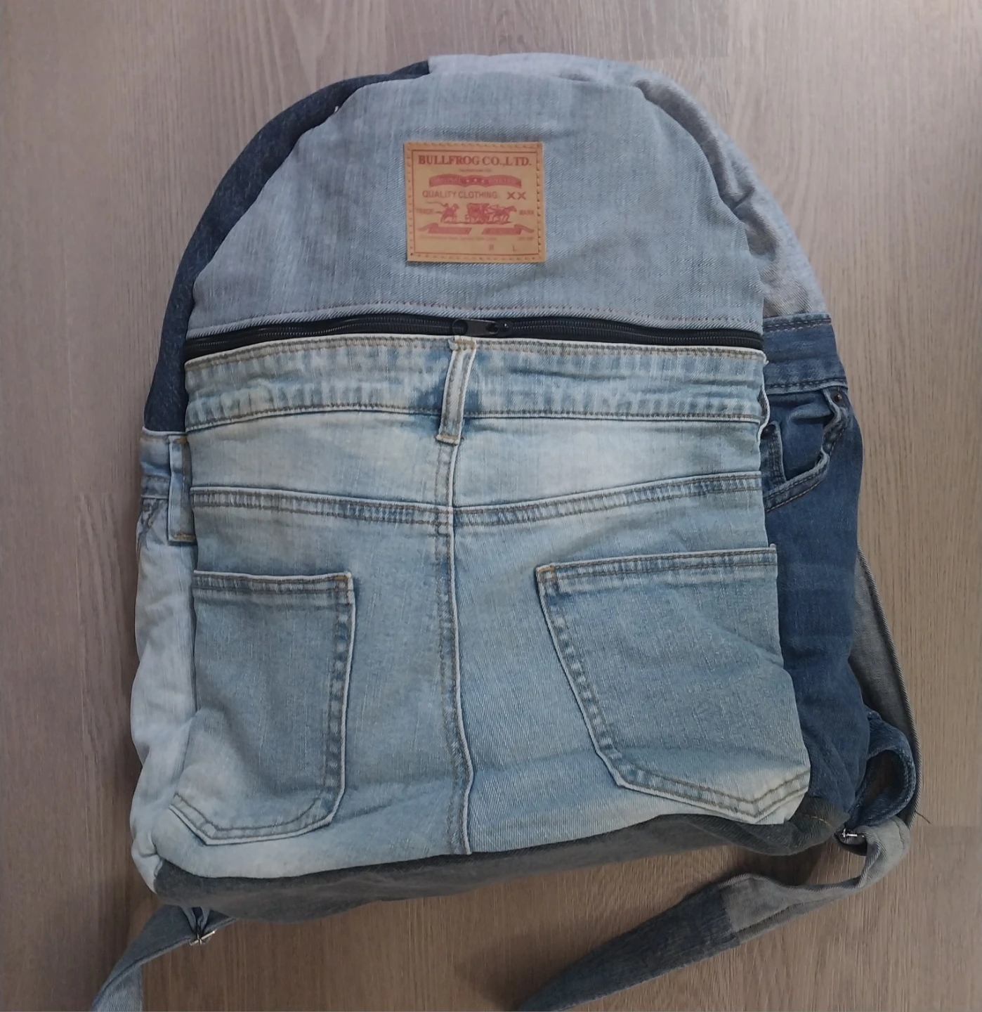Upcycled Denim Backpack