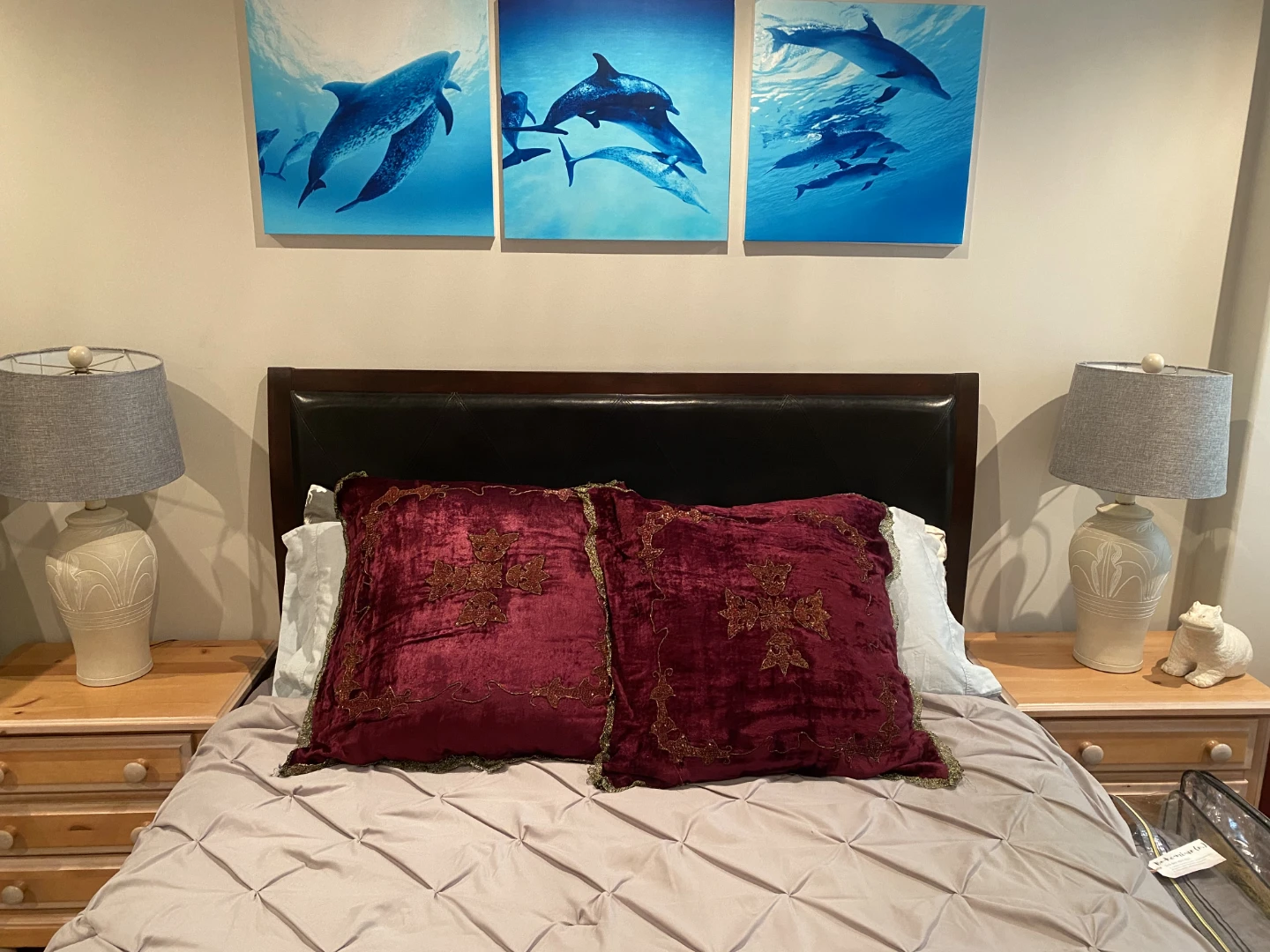 Pair of Velvet Decorative Throw Pillows