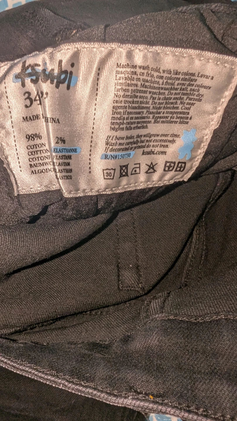 Ksubi Distressed Black Jeans Size 34 - photo 3