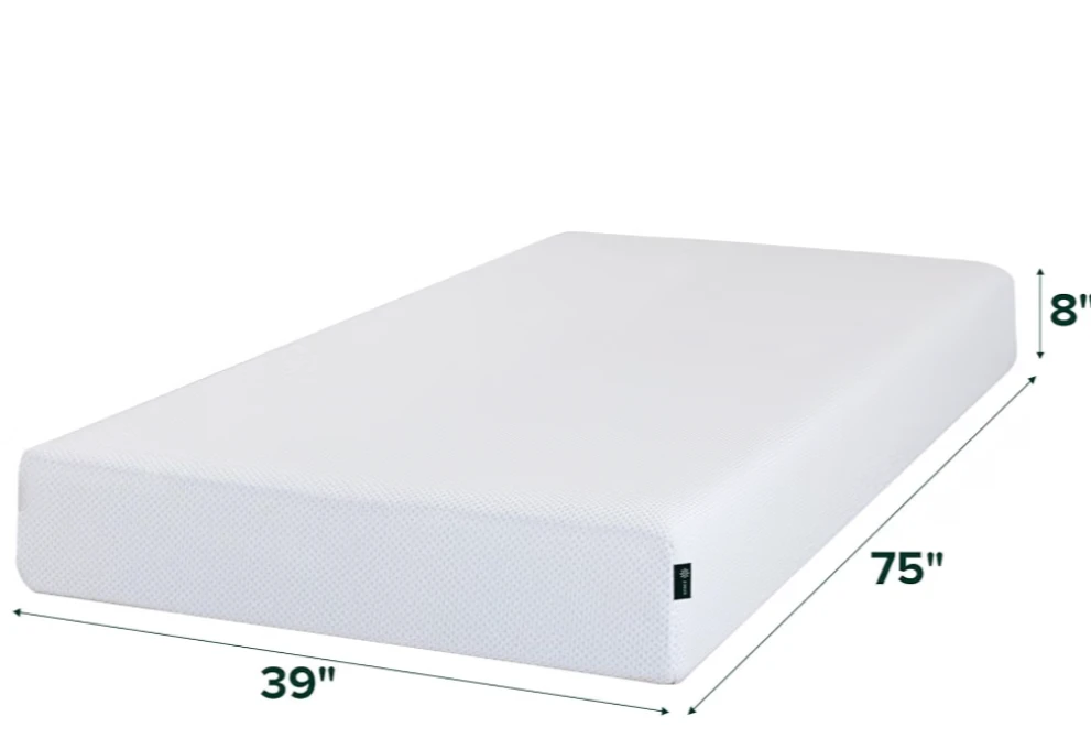 Two white foam mattresses and two twin foldable beds. - photo 2