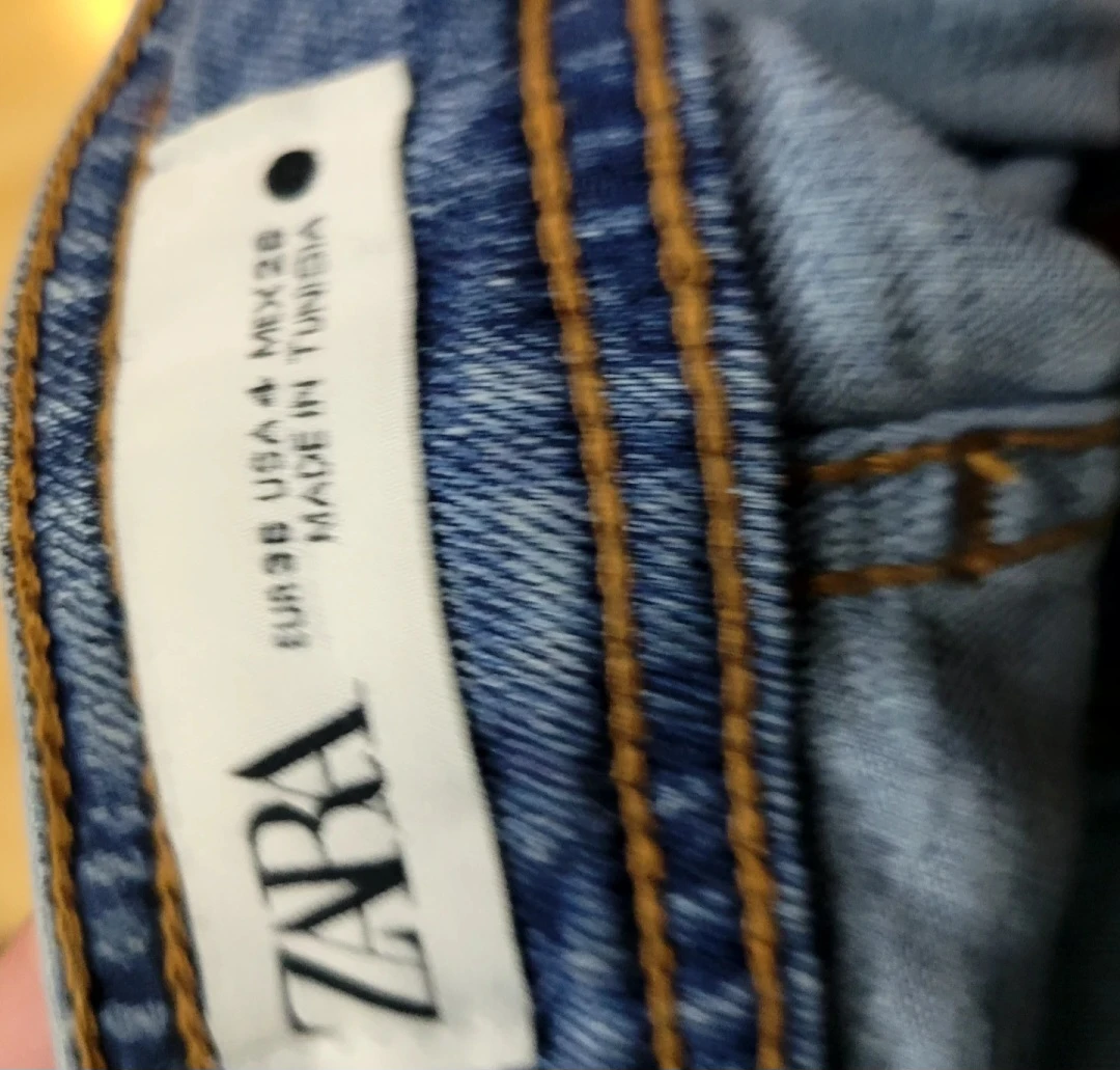 Size 4 -ZARA Wide Leg Denim Jeans