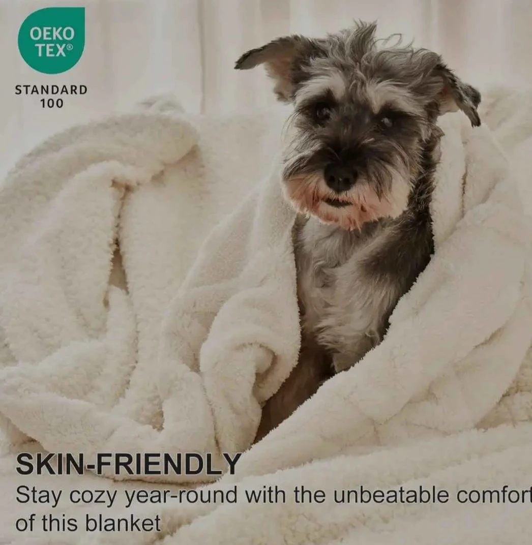 large Fluffy Sherpa Fleece Blanket new - photo 5