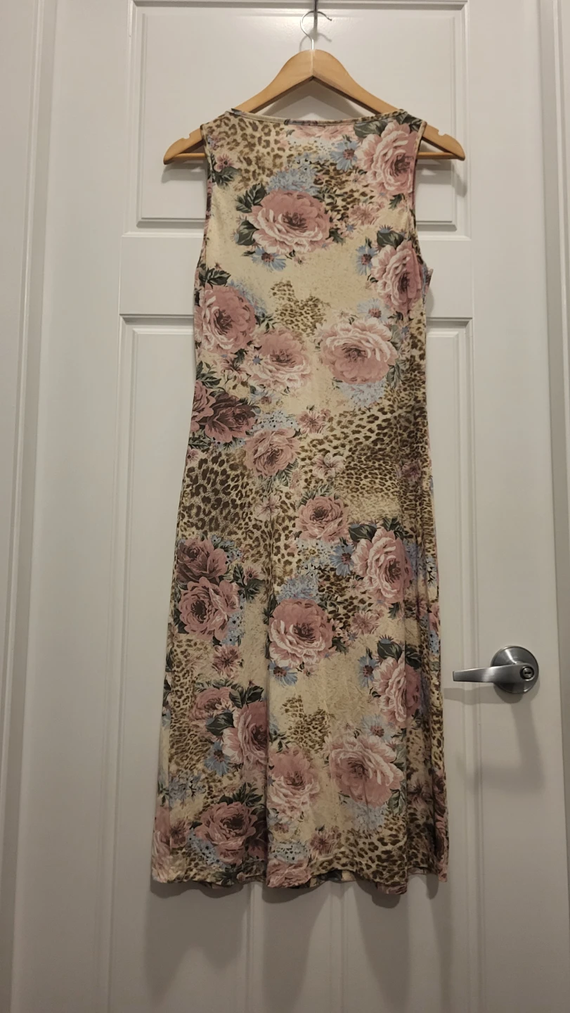 Women's Floral and Leopard Print Maxi Dress - photo 2