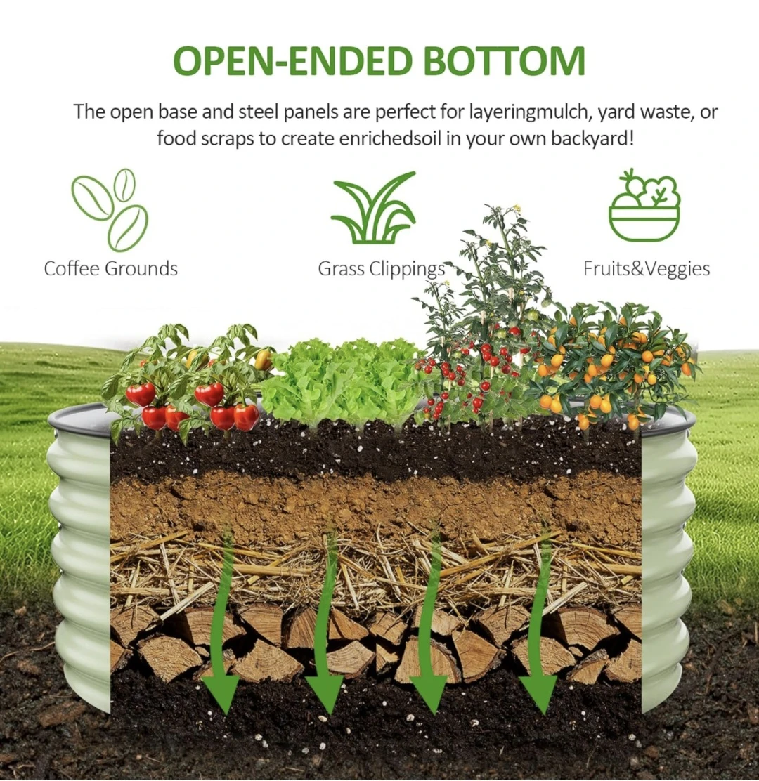 Round Raised Garden Bed - 42" x 17" - photo 2