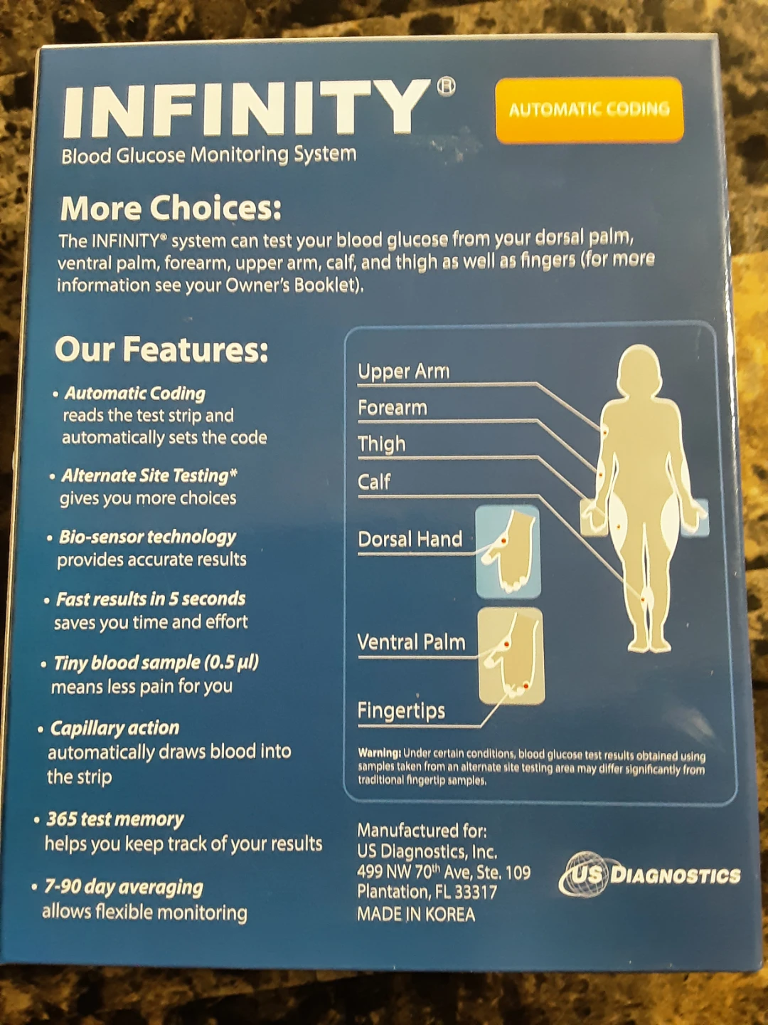 INFINITY Blood Glucose Monitoring System Meter Kit - photo 2