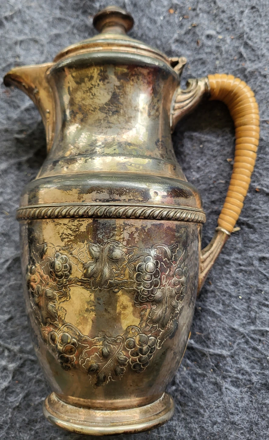 Henry VIII Silver Plated Coffee Pot