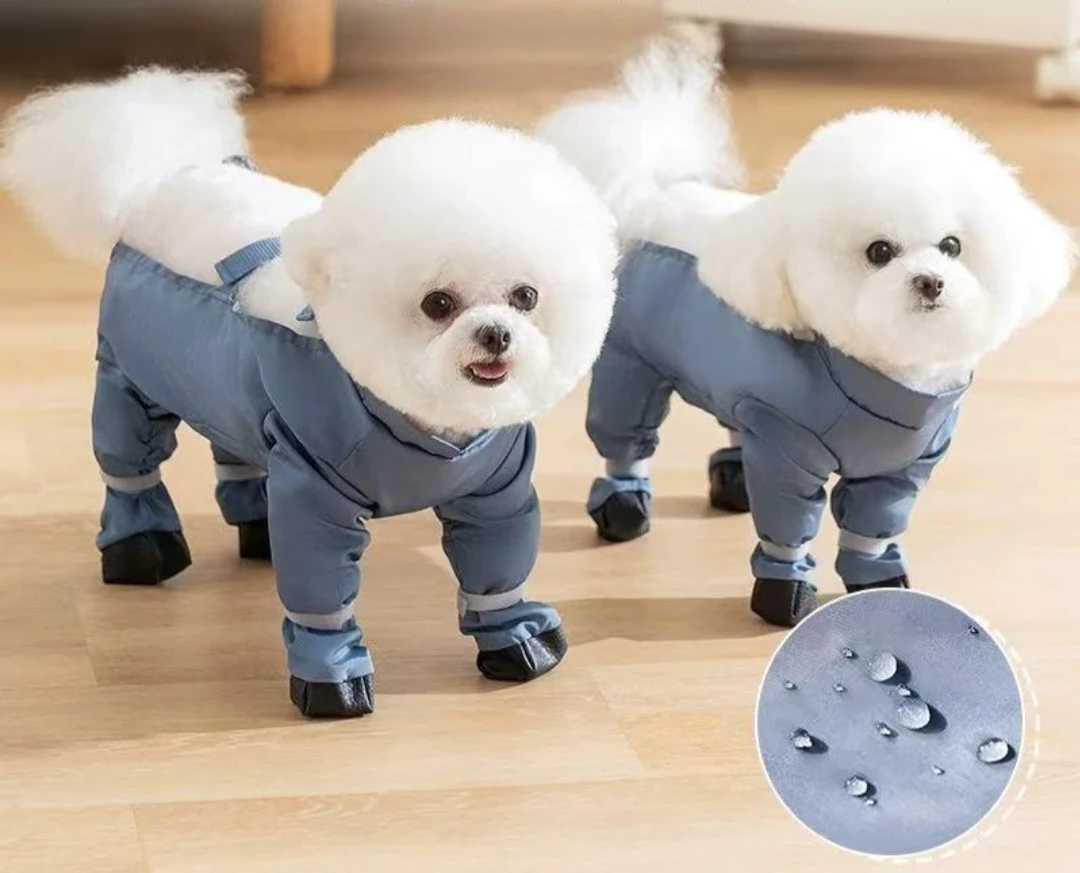 Blue Dog Jumpsuit Boots (Brand New)