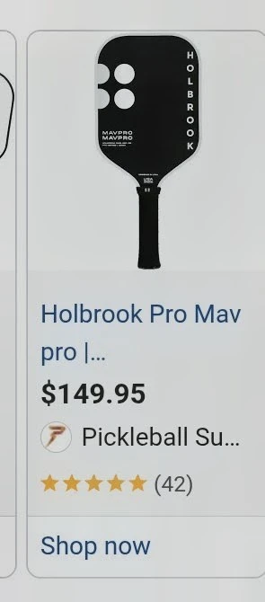 Holbrook Mav Pro Pickleball Paddle - photo 2