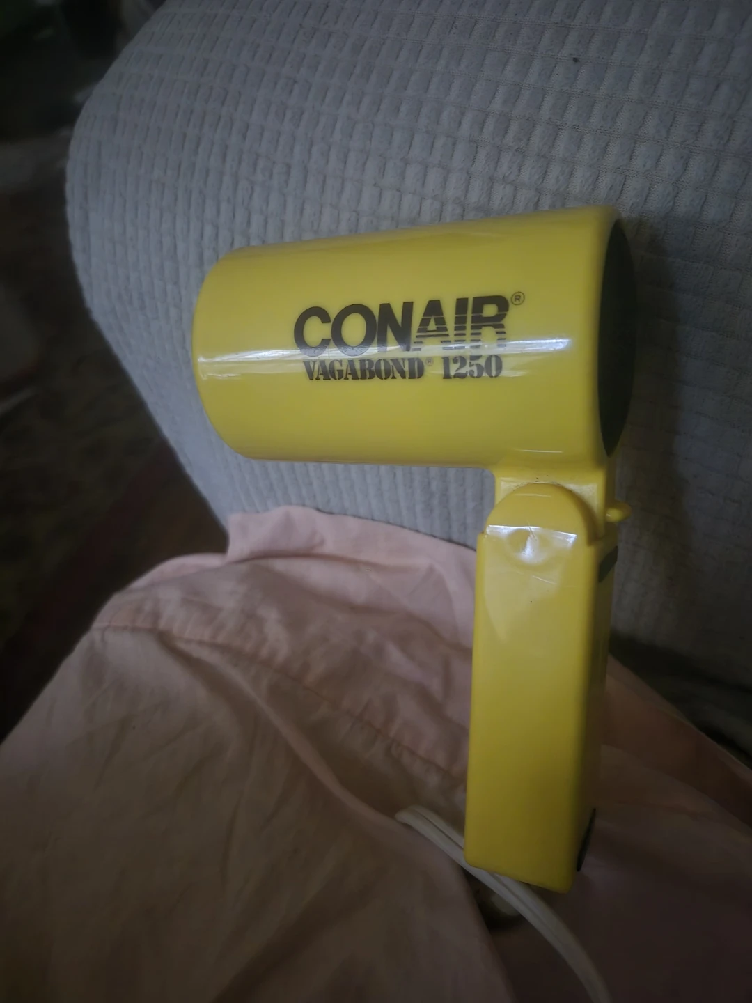 Conair Vagabond 1250 Yellow Hair Dryer
