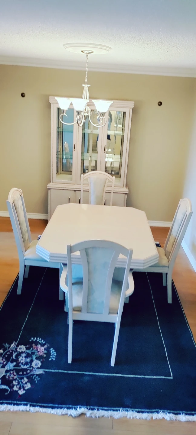 Natural Birchwood Color Living or Dining Room Set