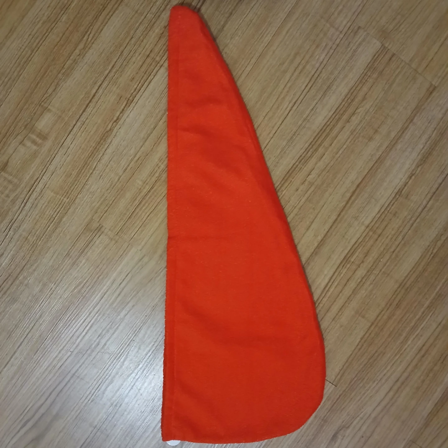 Orange Microfiber Hair Towel