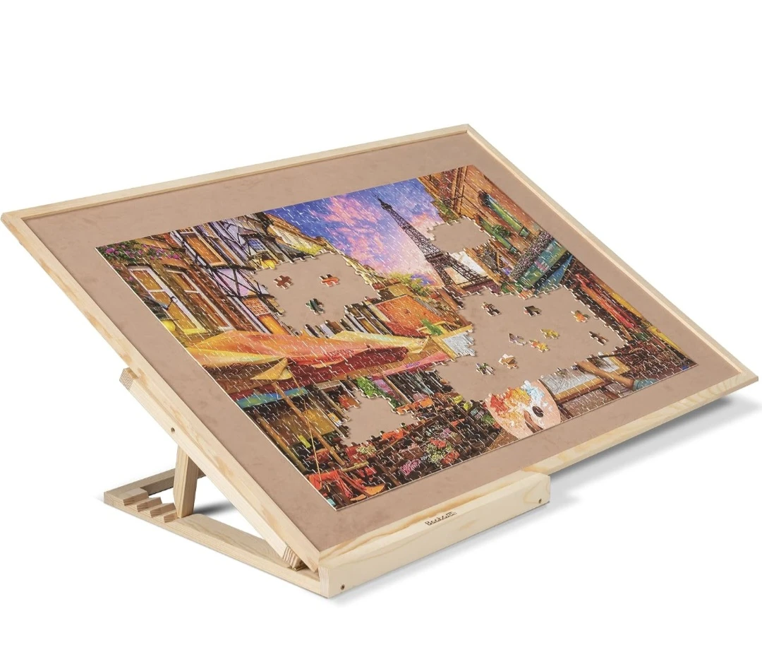 Adjustable Wooden Puzzle Board Plateau 36"×25.7"