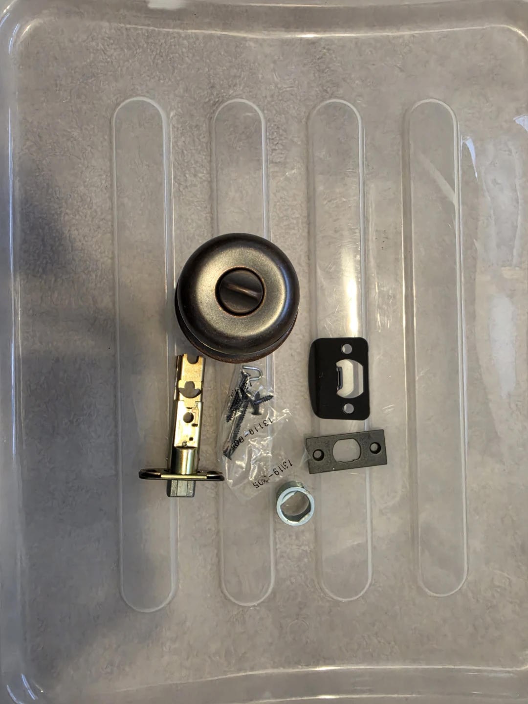 Kwikset , Weiser bedroom & bath privacy door knob - photo 2