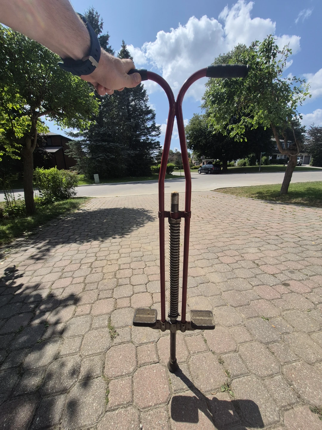 Vintage Red Melo-Pogo Stick