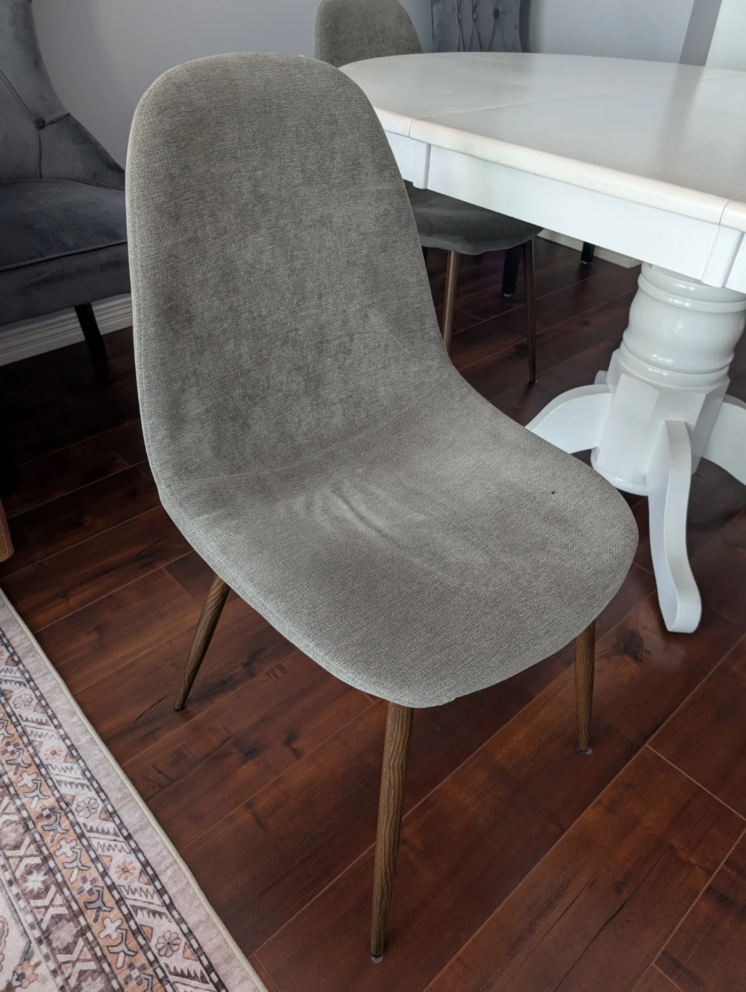 White Oval Dining Table - photo 2